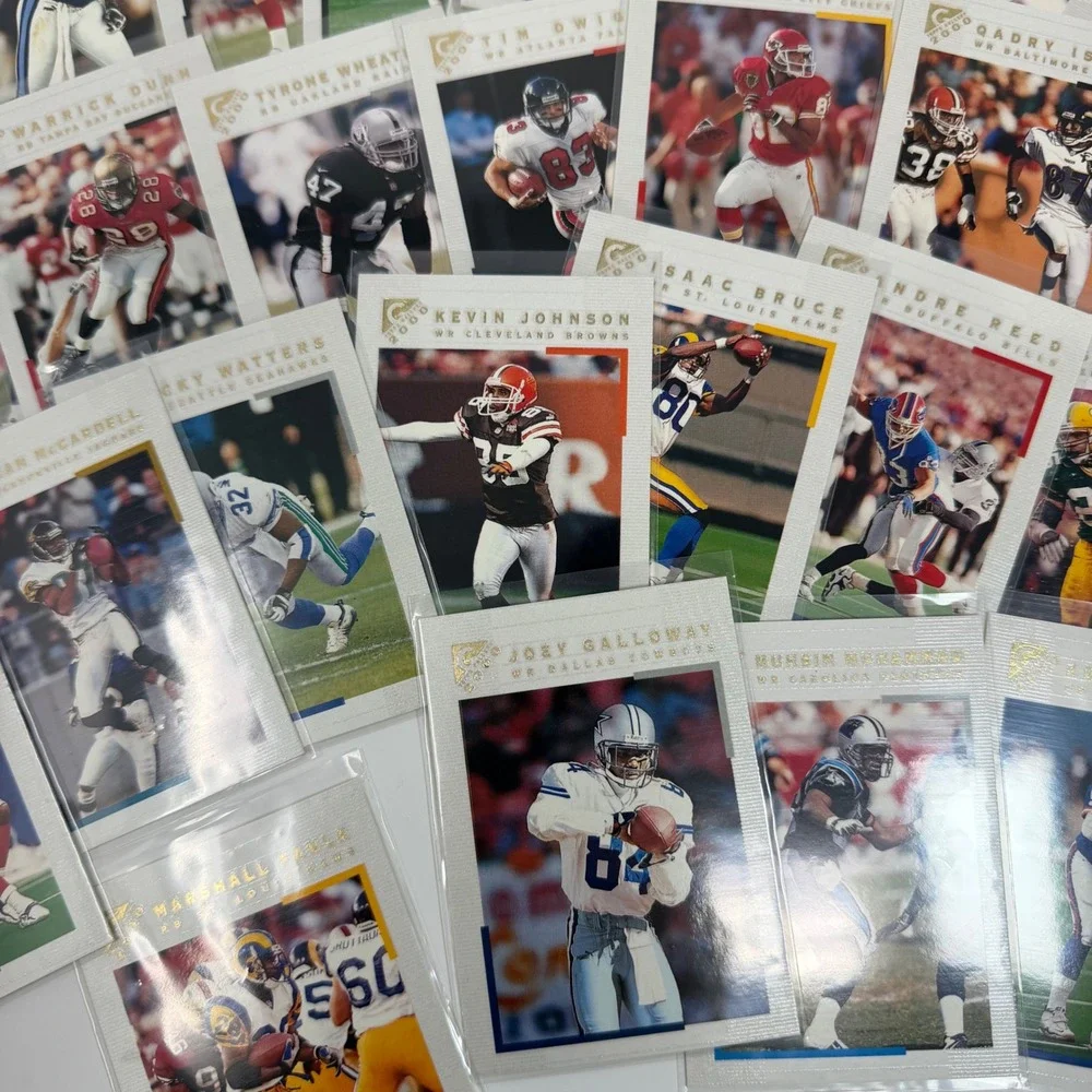 2000 topps Gallery Football 35+‎ Card Lot Collection Featuring NFL Stars